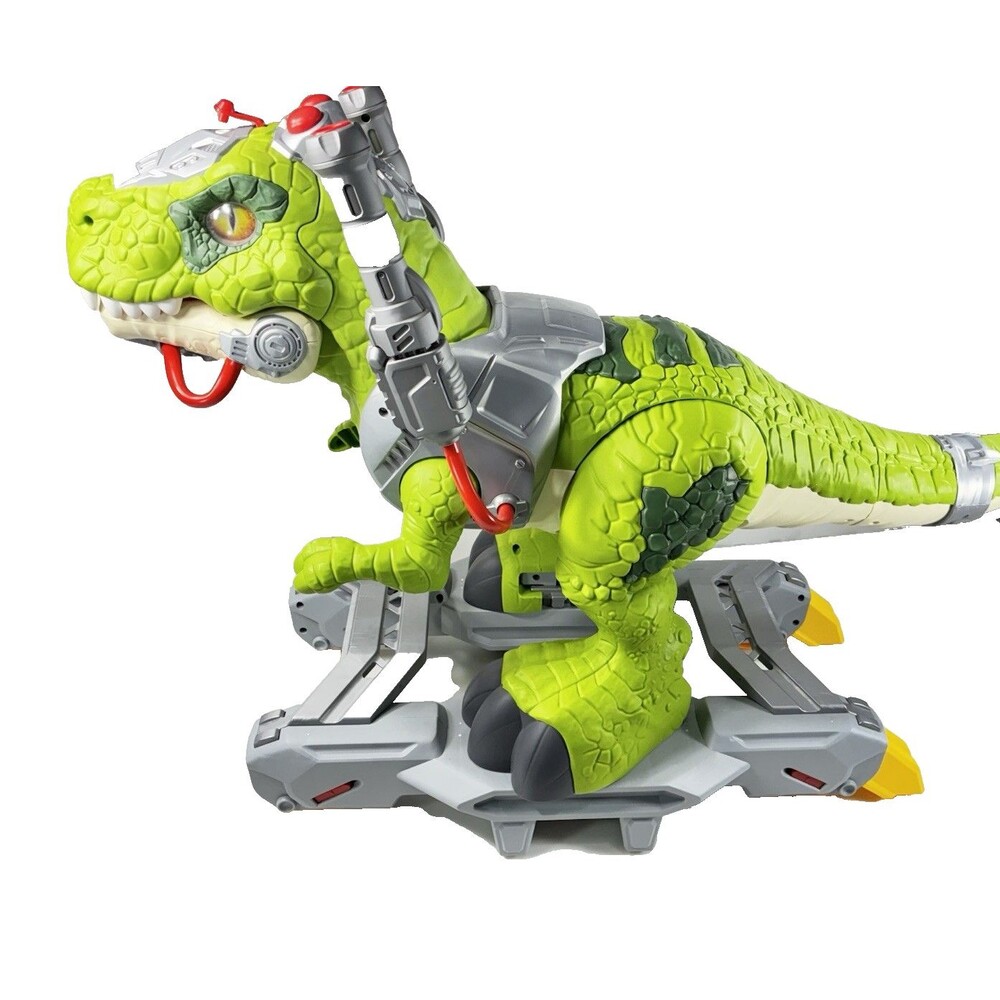 Adventure Force Green T-Rex Dinosaur Toy Scooter Lights & Sound Tested Working